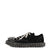 DIRTY SPIKE TOE CAP CANVAS SNEAKER / BLK