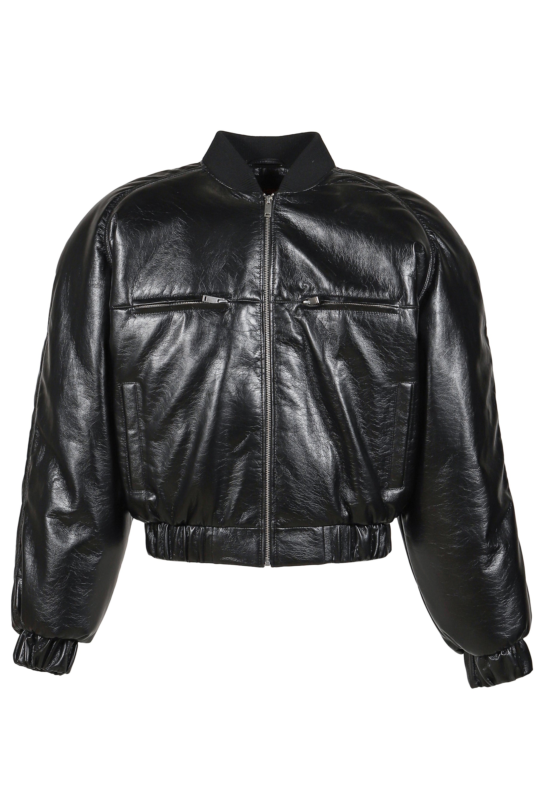 LU'U DAN ルーダン FW25 GRAINY FAUX LEATHER / BLK - NUBIAN ヌビアン