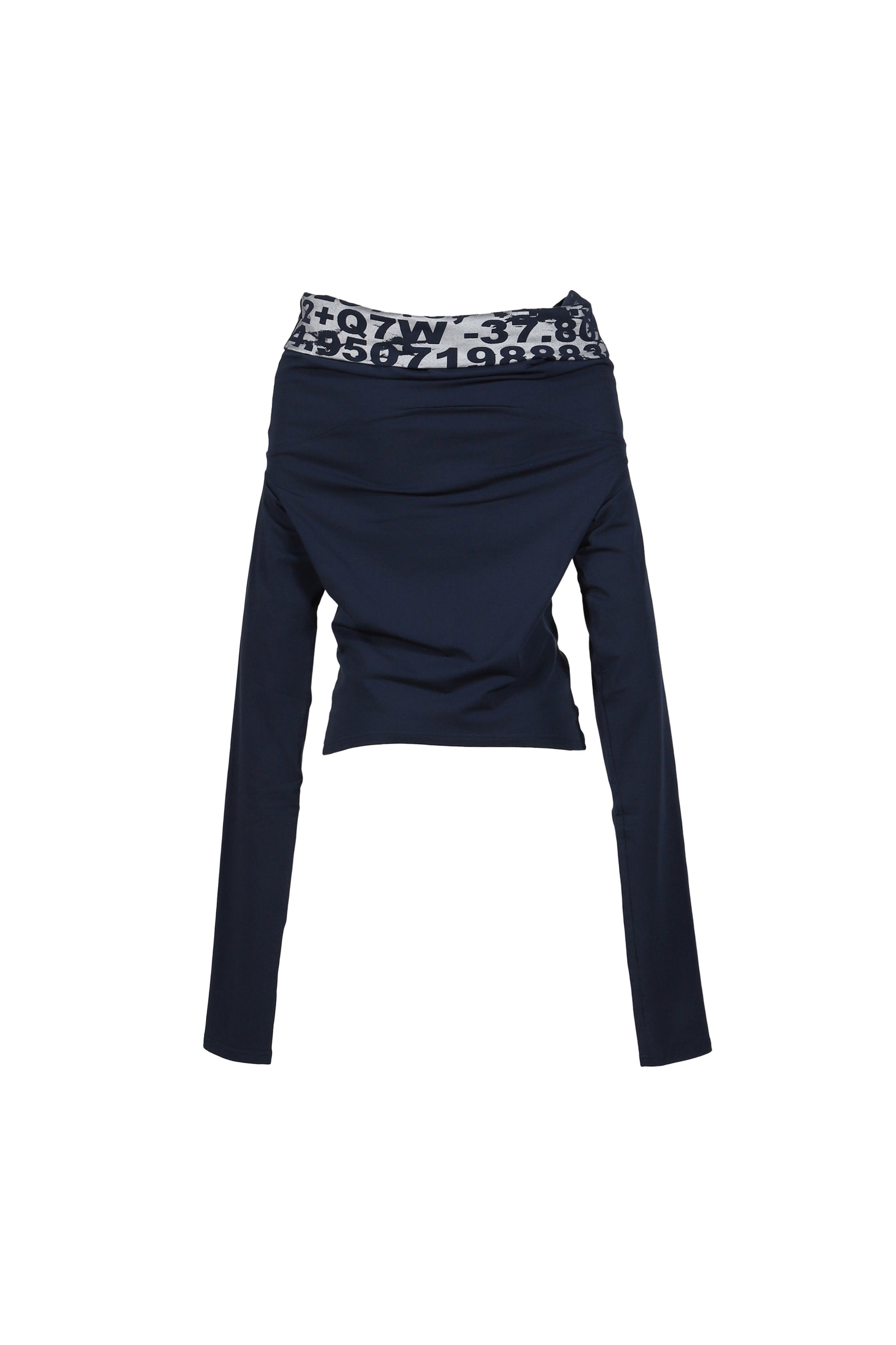 LULU LONG SLEEVE STRETCH JERSEY / NVY