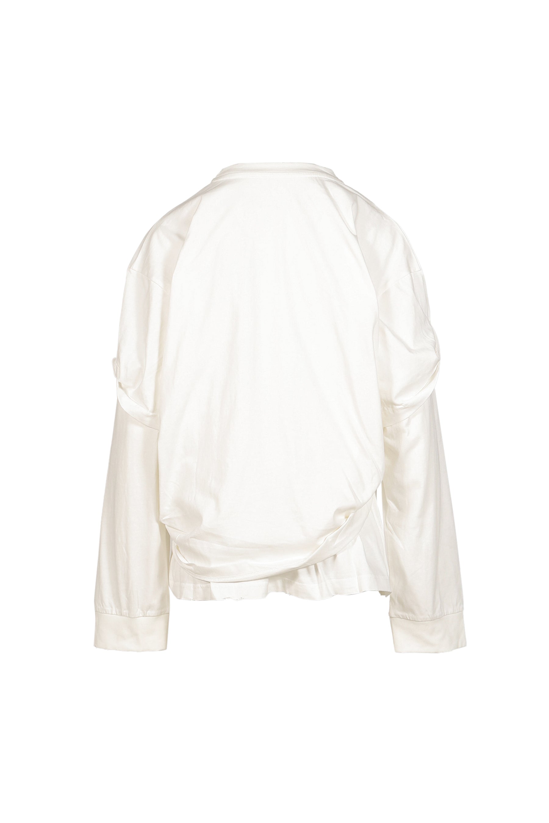 FAMILY DOUBLE DISTRESSED LS TEE / WHT