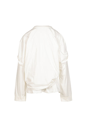 FAMILY DOUBLE DISTRESSED LS TEE / WHT