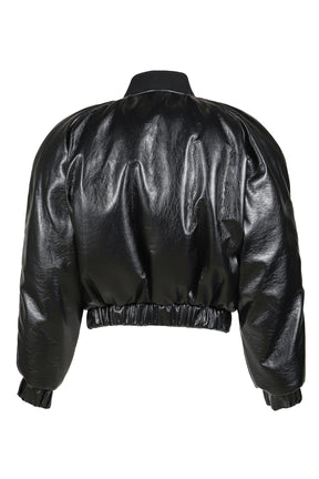 LU'U DAN ルーダン FW25 GRAINY FAUX LEATHER / BLK - NUBIAN ヌビアン