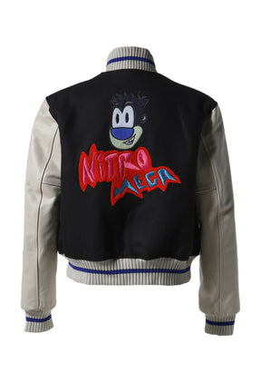 NITRO MEGA SHRUNKEN VARSITY JACKET / BLK