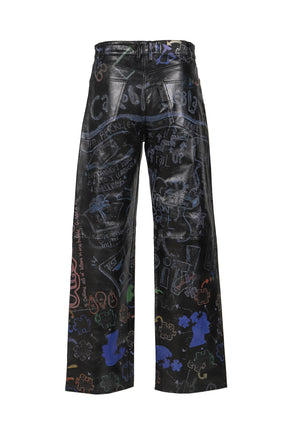 STRAIGHT BAGGY / BLACK PRINT