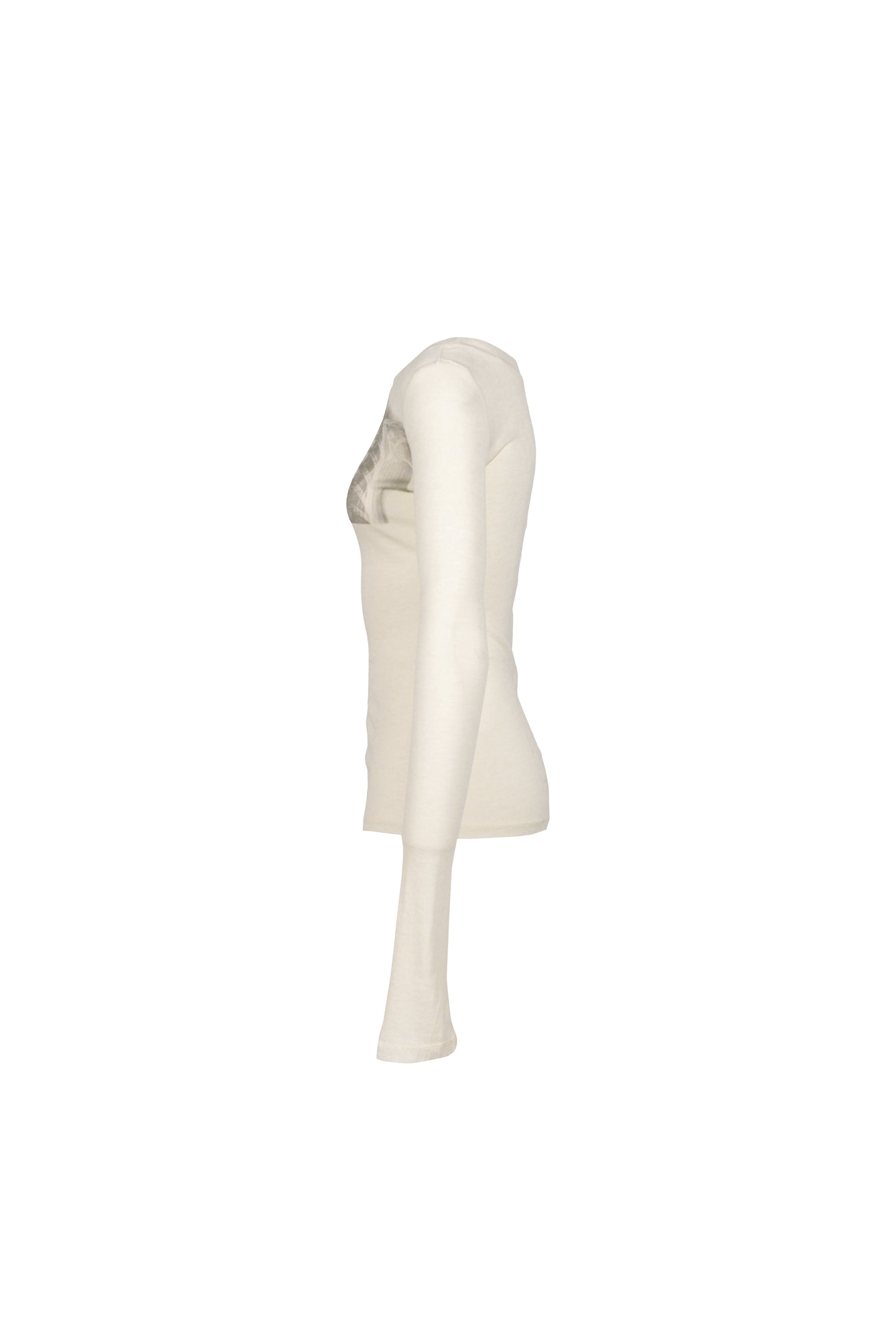 RIBCAGE SLIM T-SHIRT / IVORY