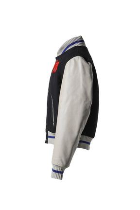 NITRO MEGA SHRUNKEN VARSITY JACKET / BLK