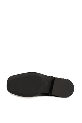 MID SHAFT BIKER BOOT / BLK