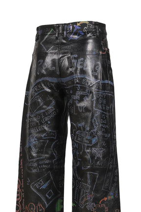 STRAIGHT BAGGY / BLACK PRINT