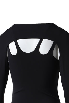 FORGED LONG SLEEVE TOP / BLK