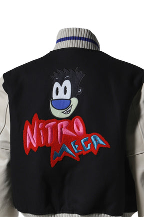 NITRO MEGA SHRUNKEN VARSITY JACKET / BLK