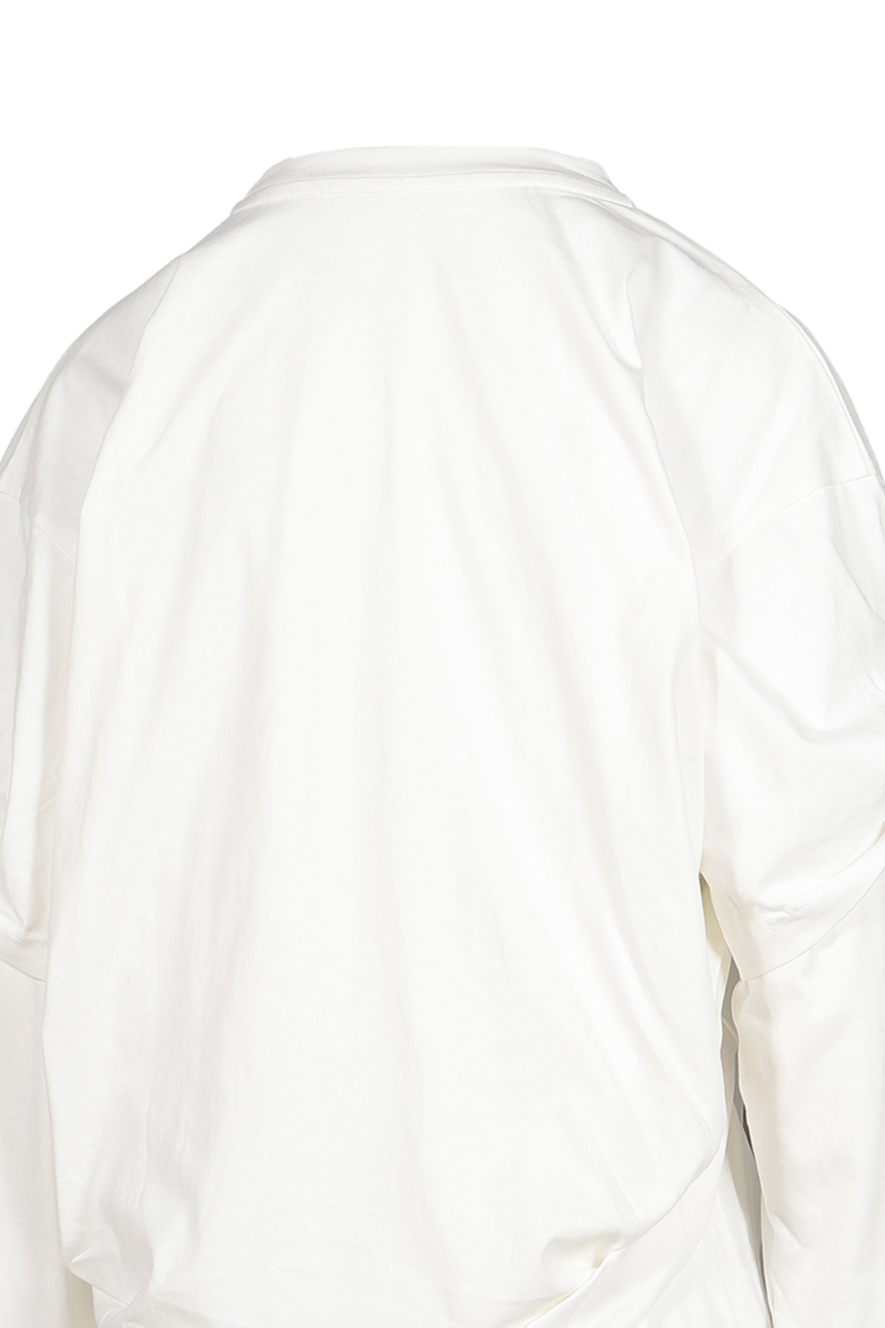FAMILY DOUBLE DISTRESSED LS TEE / WHT