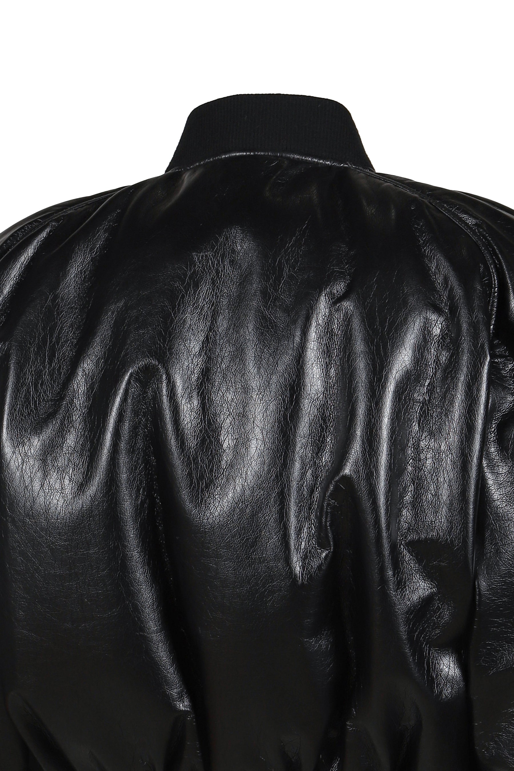 GRAINY FAUX LEATHER / BLK