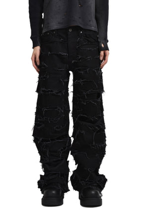 REAPER JEANS BAGGY BLACK DENIM / BLK