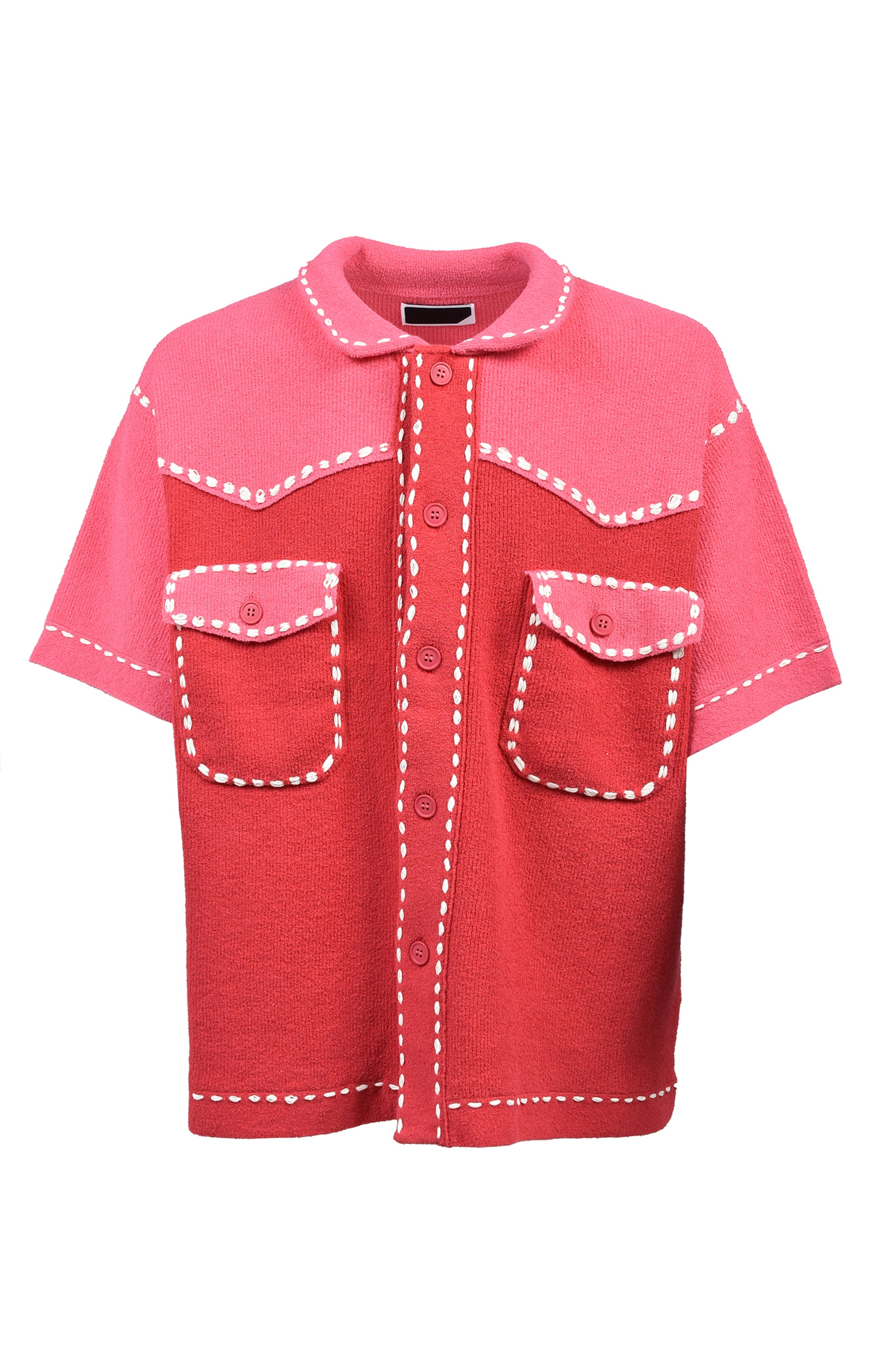 SUMMER PG1 WESTERN SHIRT / RED x PINK