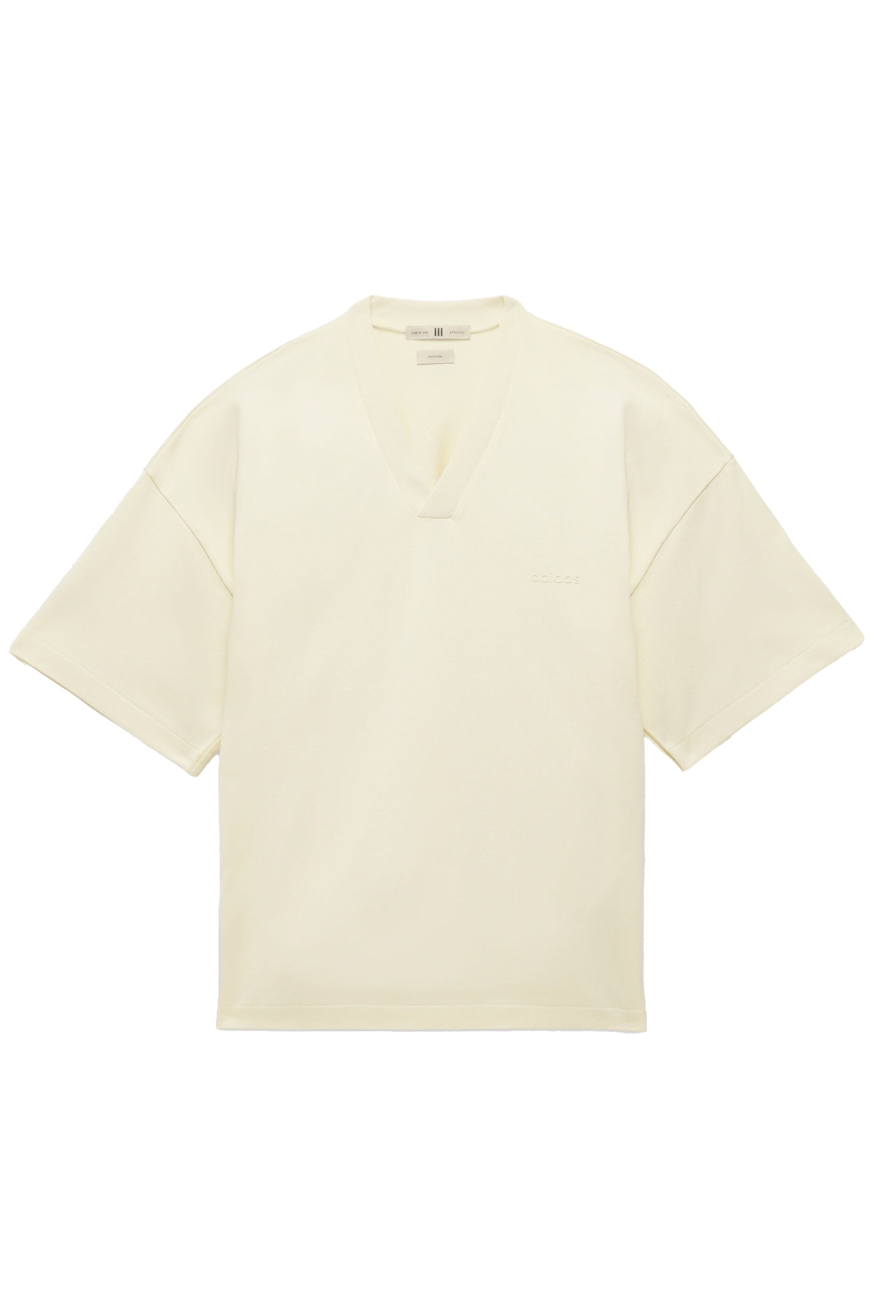 ADIDAS BASK ATHLETICS V TEE / PALE YEL