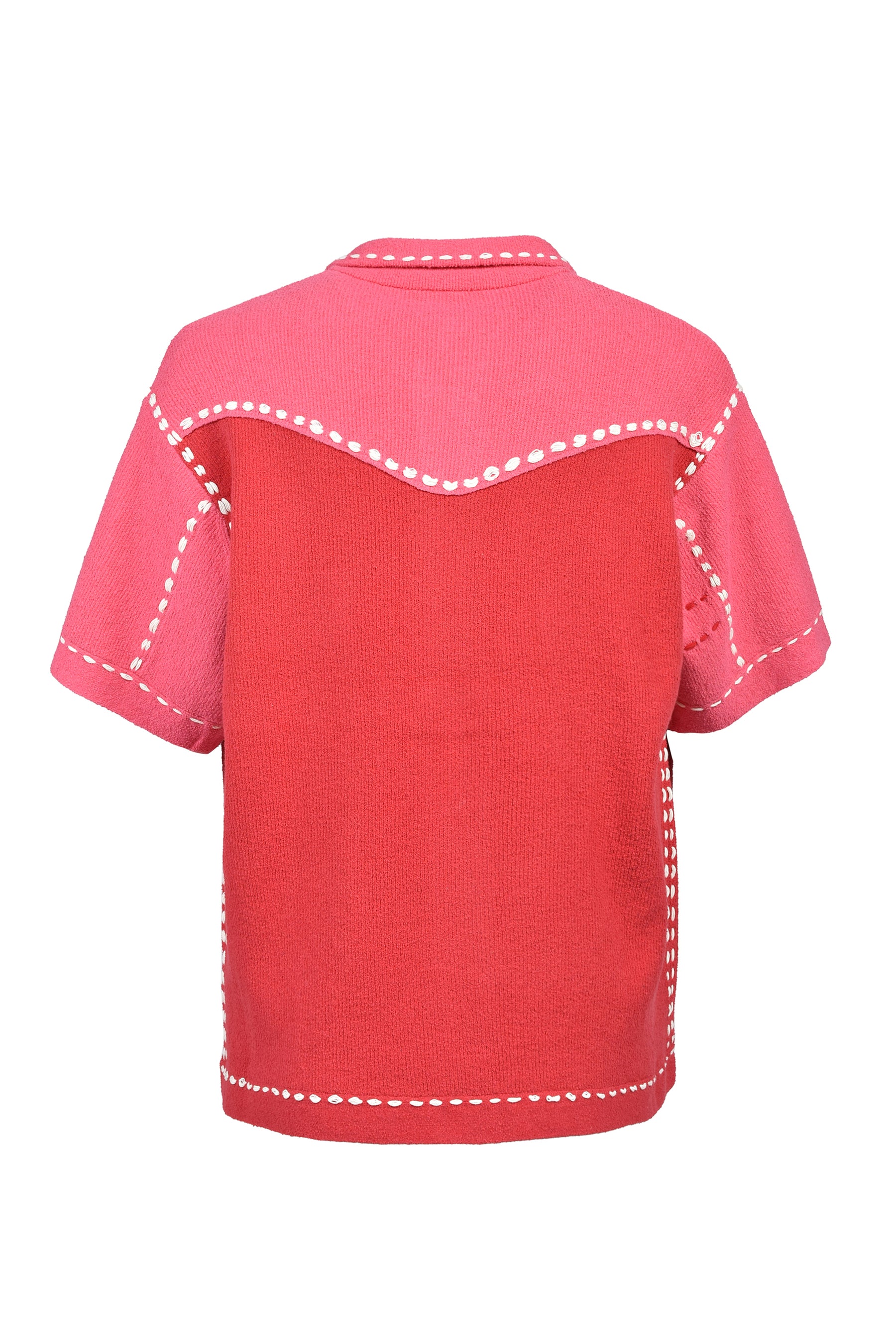 SUMMER PG1 WESTERN SHIRT / RED x PINK