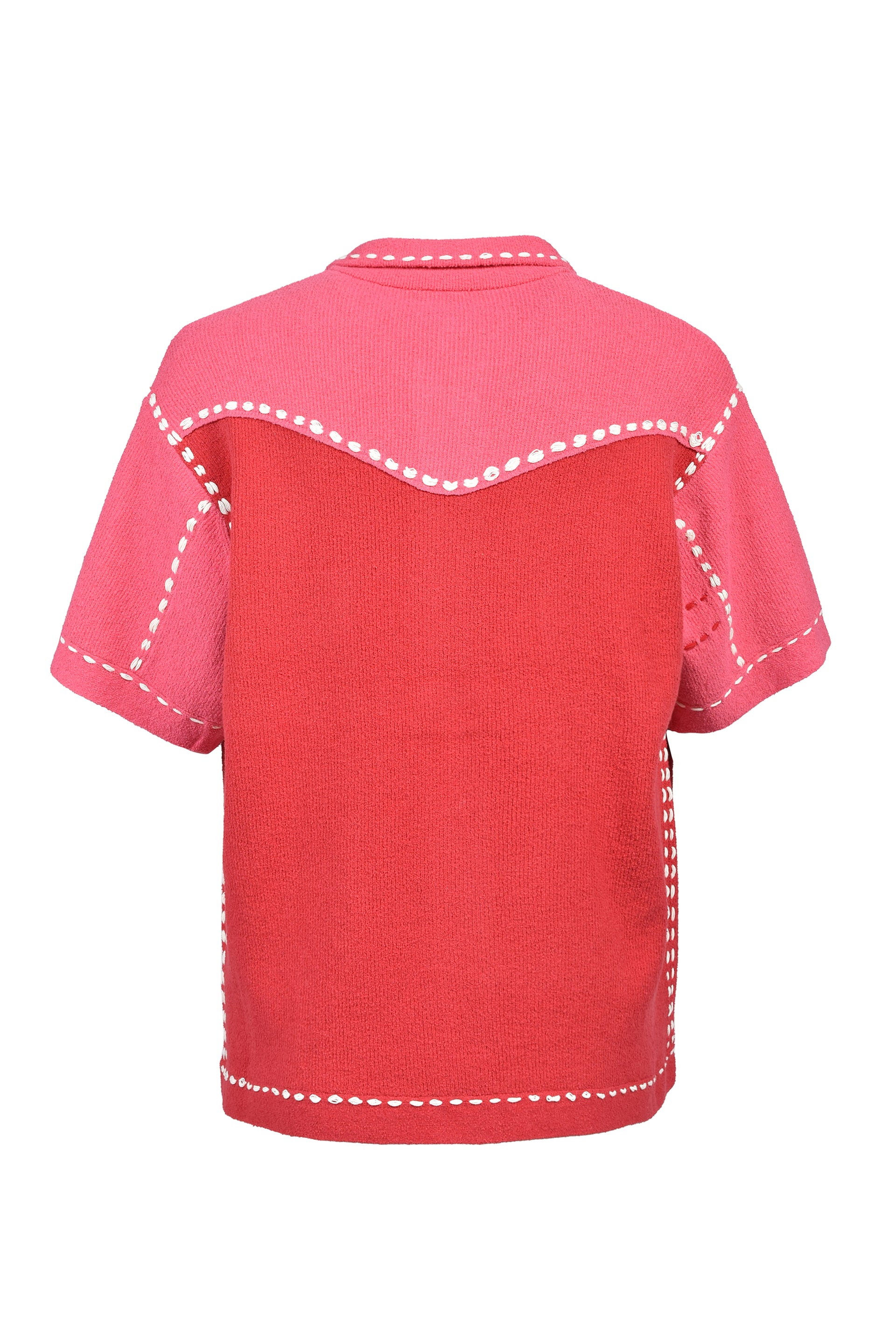 SUMMER PG1 WESTERN SHIRT / RED x PINK