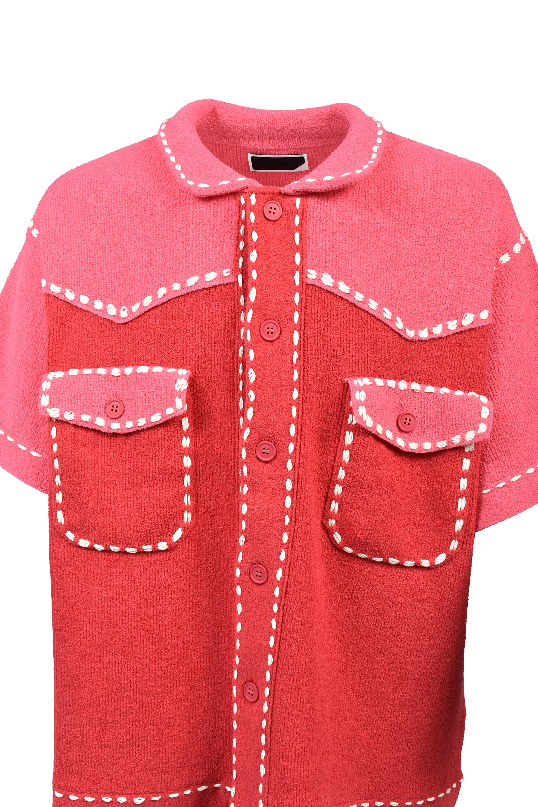 SUMMER PG1 WESTERN SHIRT / RED x PINK