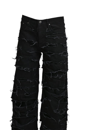 REAPER JEANS BAGGY BLACK DENIM / BLK