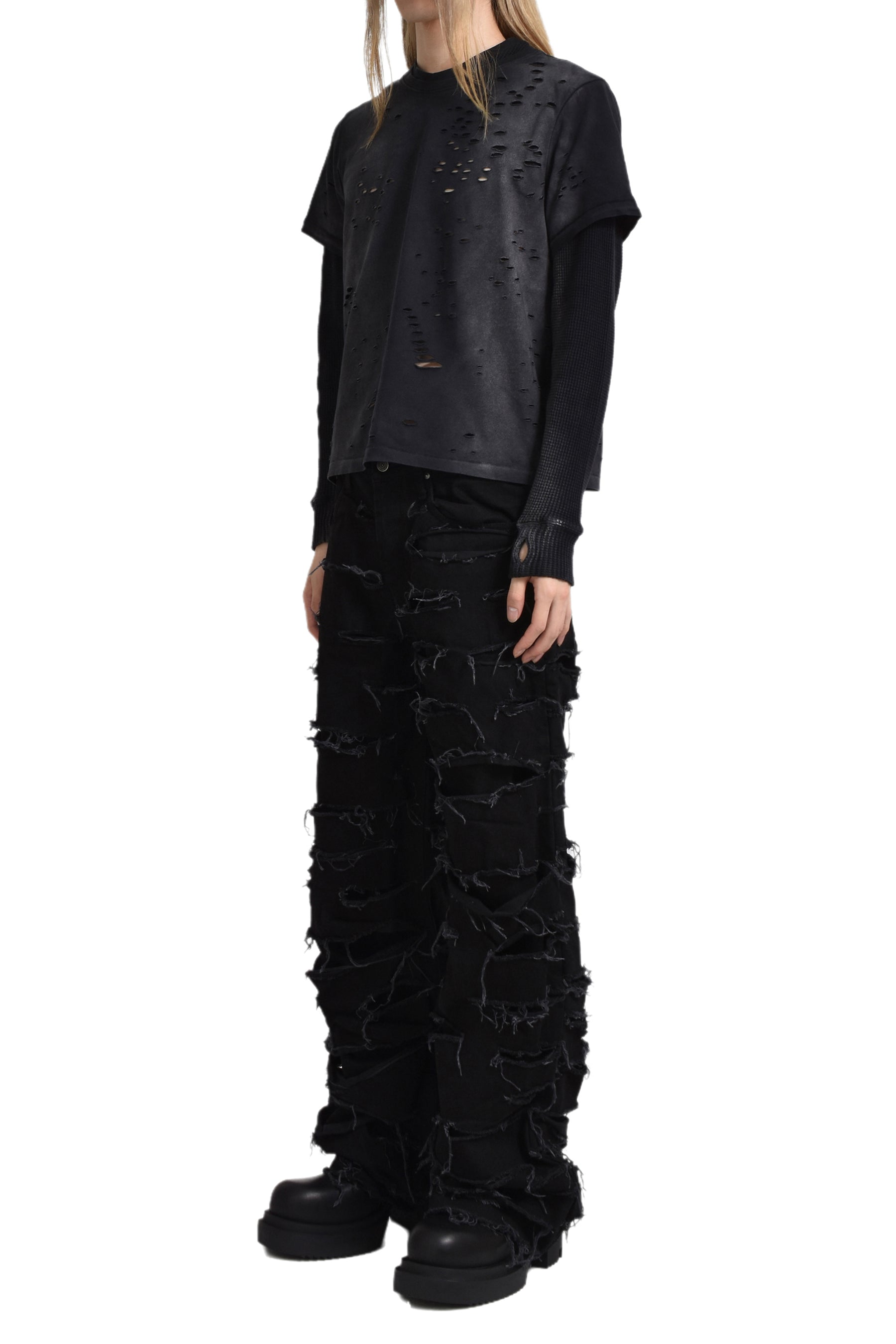 REAPER JEANS BAGGY BLACK DENIM / BLK