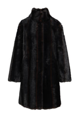 BLAIR SHAVED MINK COAT / NOIR MULTI