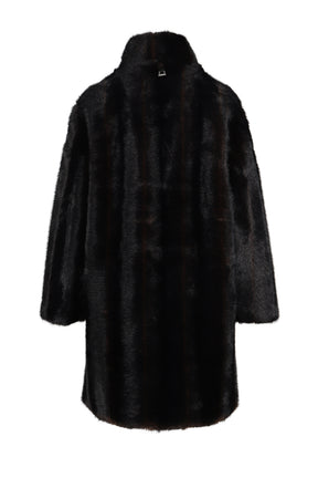 BLAIR SHAVED MINK COAT / NOIR MULTI