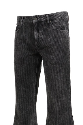 CORDUROY FLARE PANT / BLK