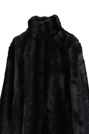 BLAIR SHAVED MINK COAT / NOIR MULTI