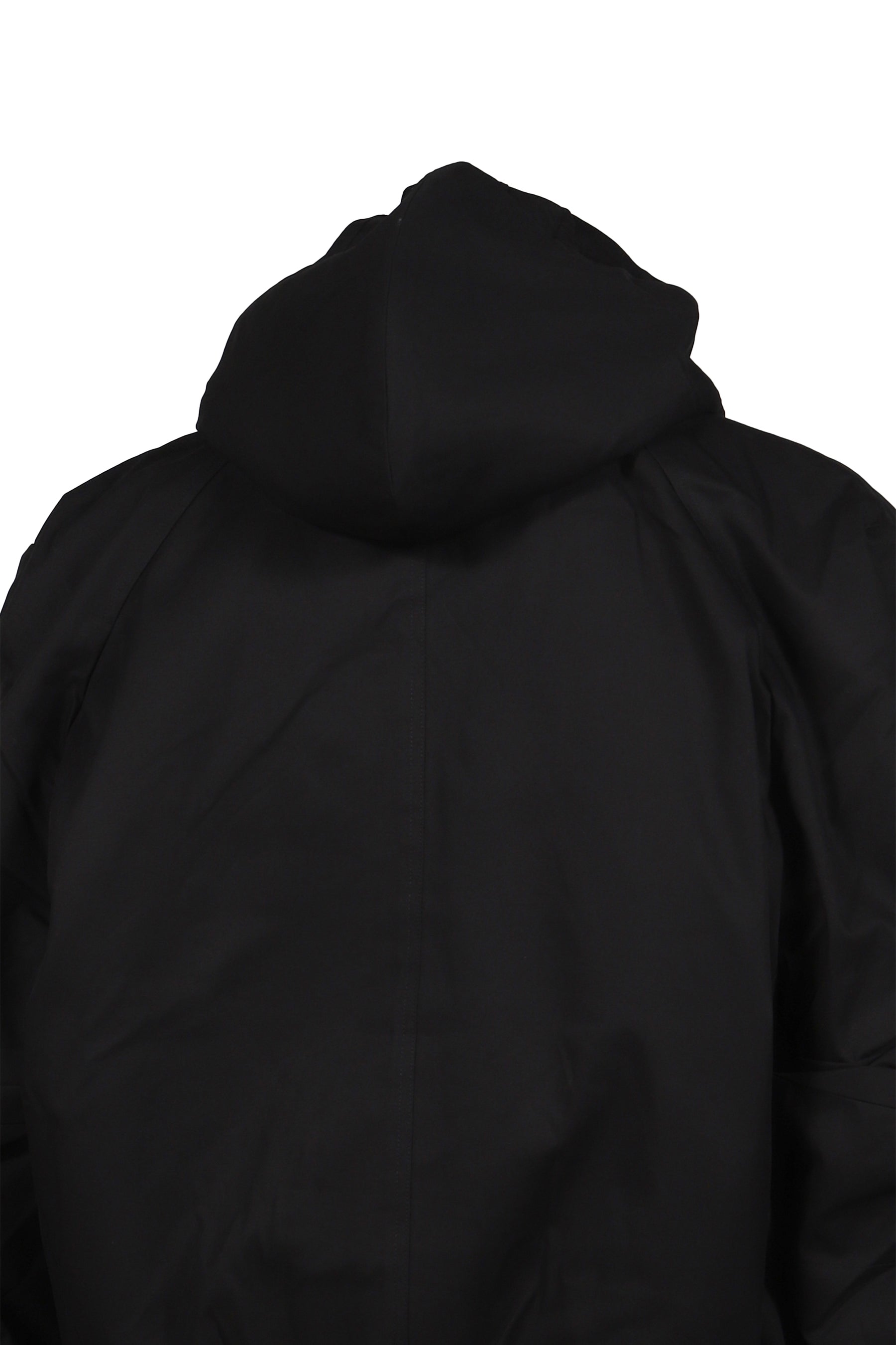 LAMB'S HEAD FUR LINED MASS BOMBER JACKET / BLK 