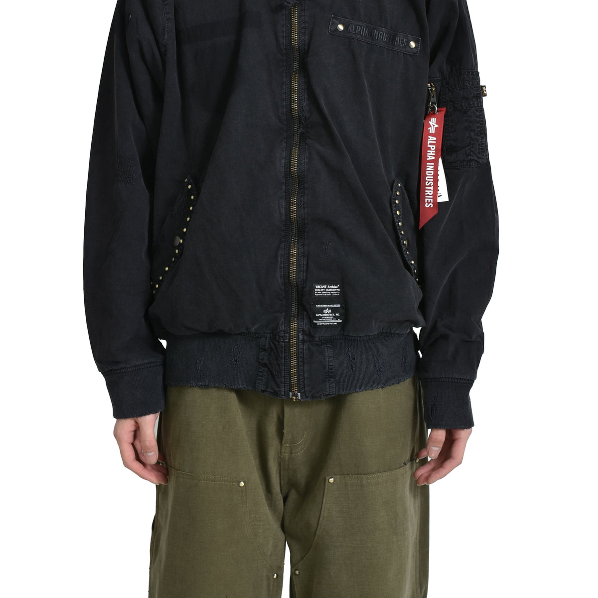 ジャケット・アウター VACANTArchive FLOYD REPAIR FLIGHTJACKET VACANT Archive × ALPHA INDUSTRIES SS25 FLOYD REPAIR FLIGHT JACKET
