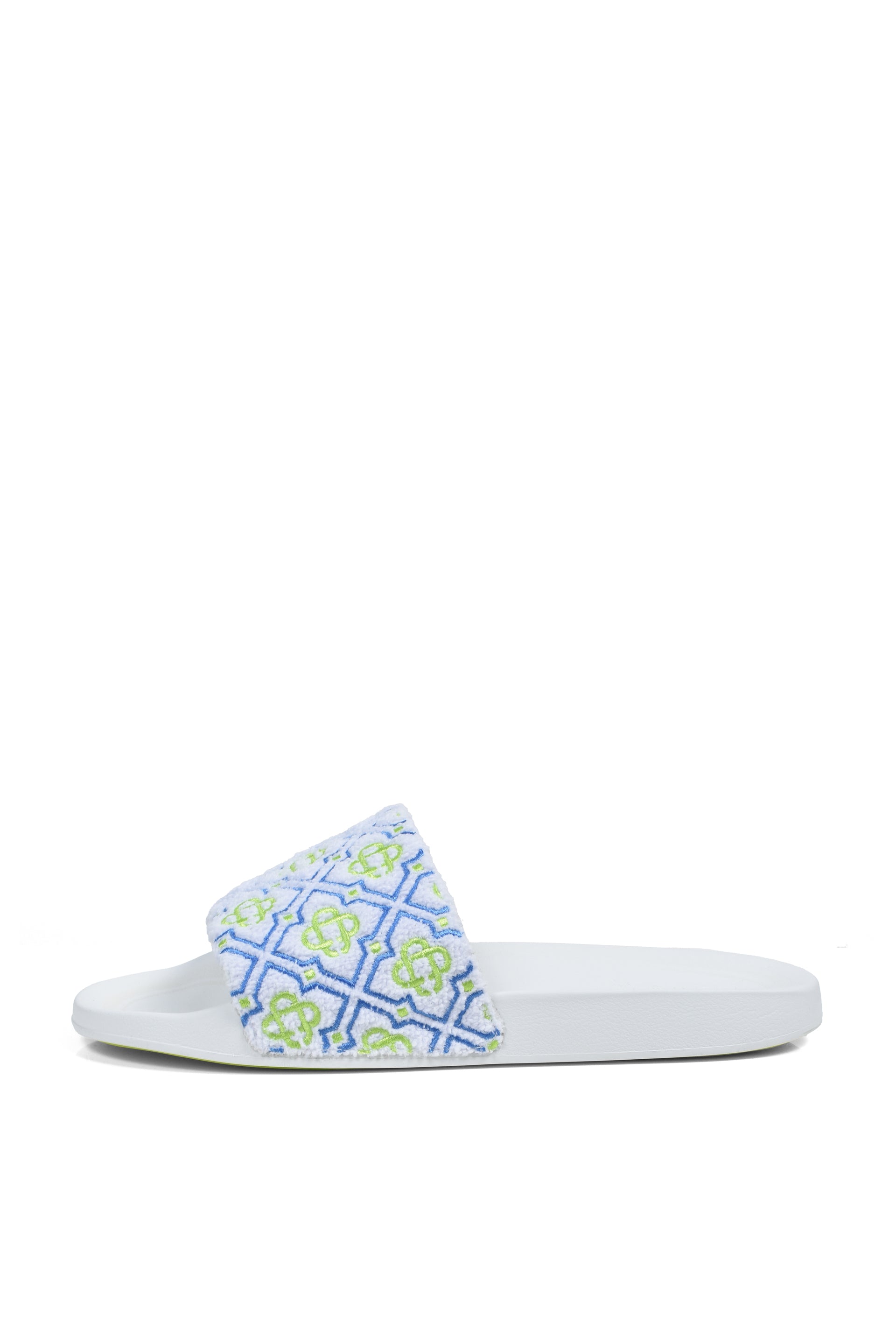 MENS MONOGRAM POOL SLIDE / WHT MONOGRAM