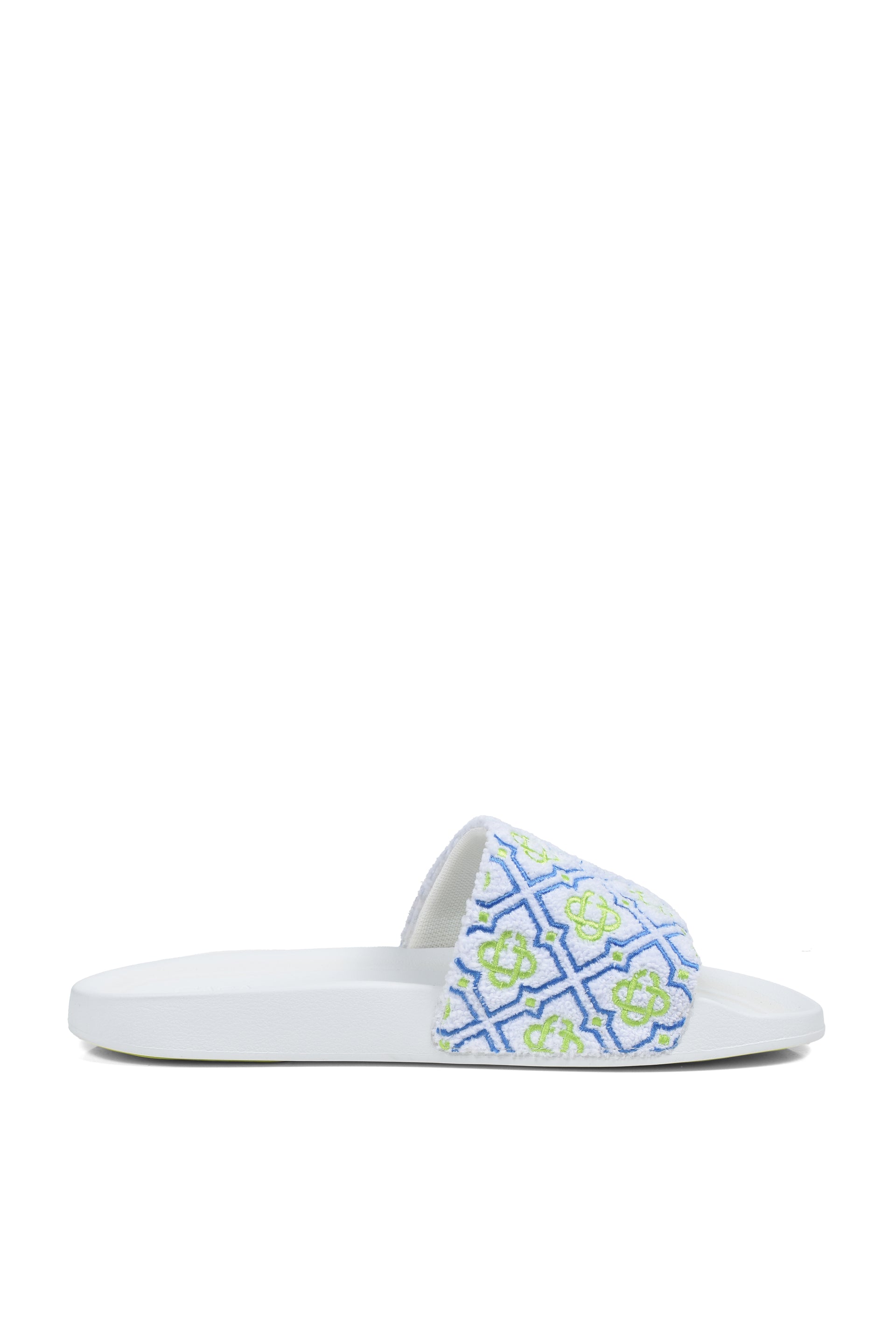 MENS MONOGRAM POOL SLIDE / WHT MONOGRAM