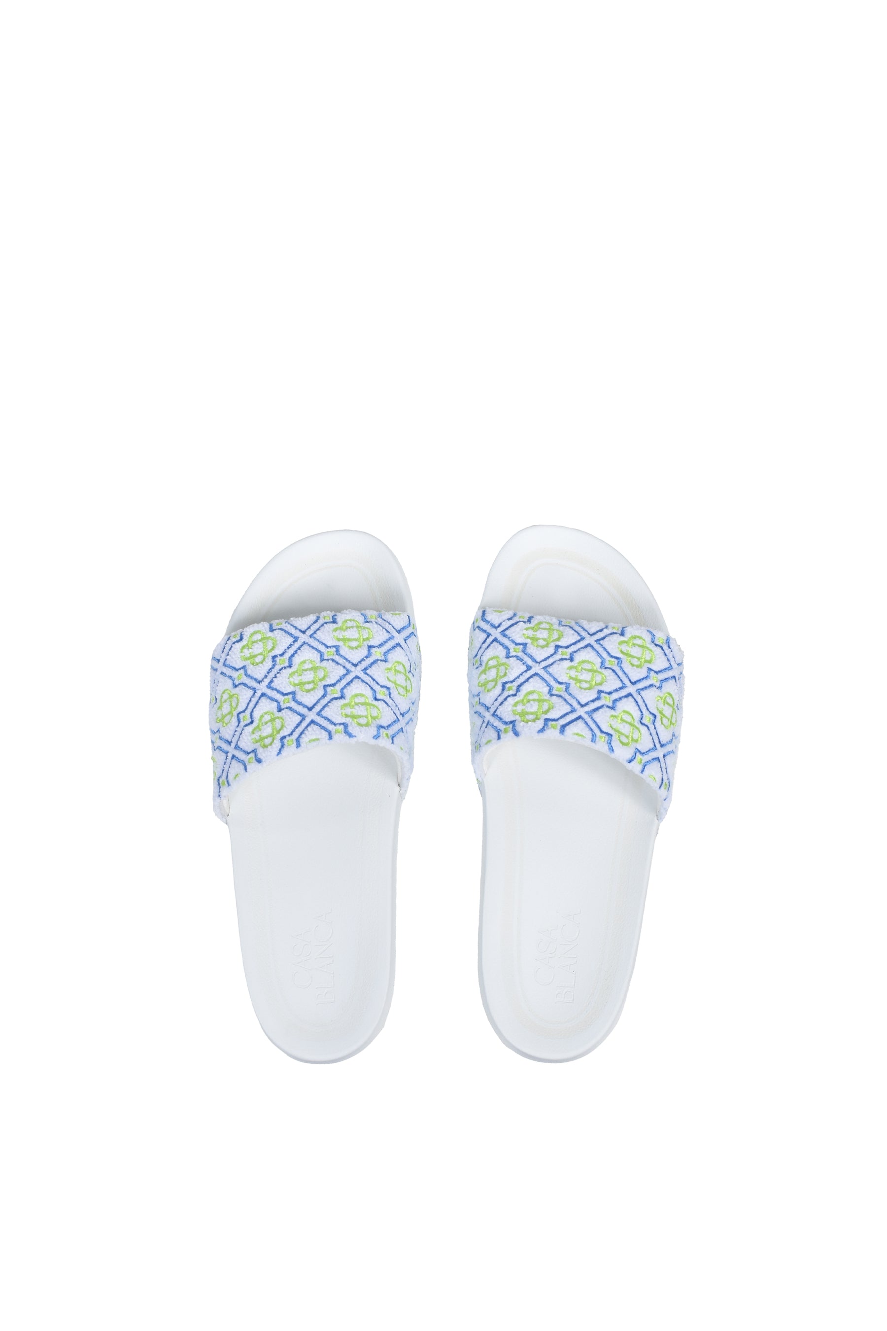MENS MONOGRAM POOL SLIDE / WHT MONOGRAM
