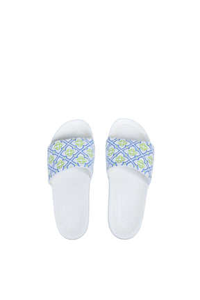 MENS MONOGRAM POOL SLIDE / WHT MONOGRAM