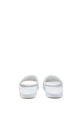 MENS MONOGRAM POOL SLIDE / WHT MONOGRAM