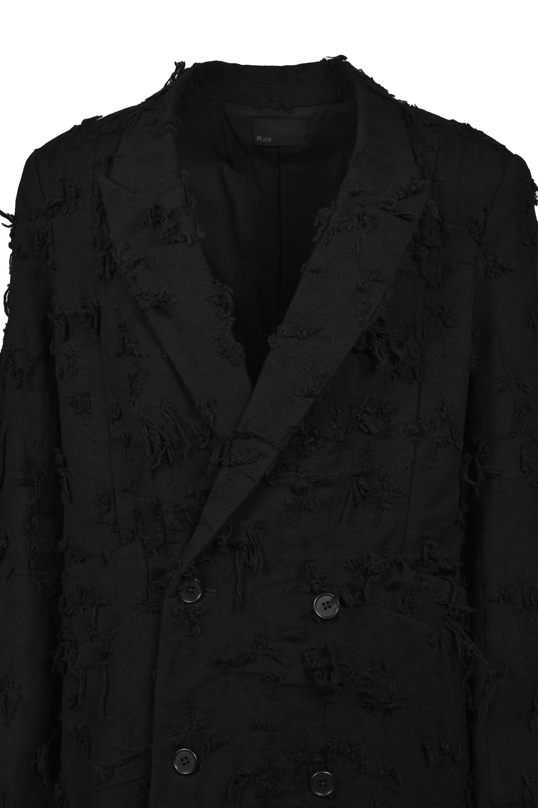 BORO JACQUARD OFFICER COAT / BLK