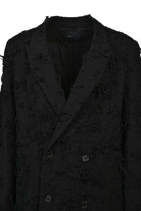 BORO JACQUARD OFFICER COAT / BLK
