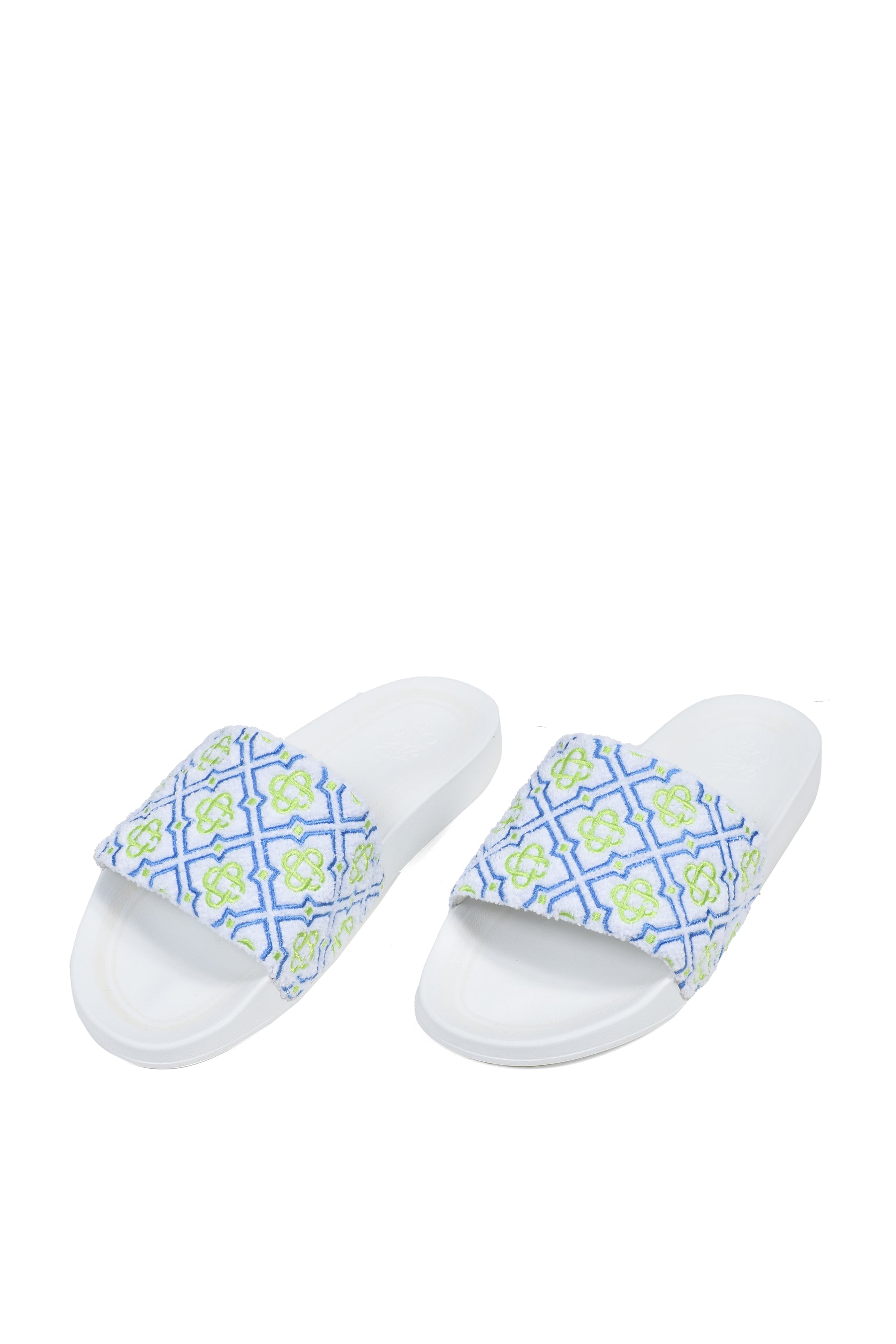MENS MONOGRAM POOL SLIDE / WHT MONOGRAM