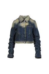 LOOSED SLEEVE DENIM JACKET / BLUE