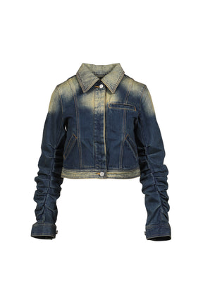 LOOSED SLEEVE DENIM JACKET / BLUE
