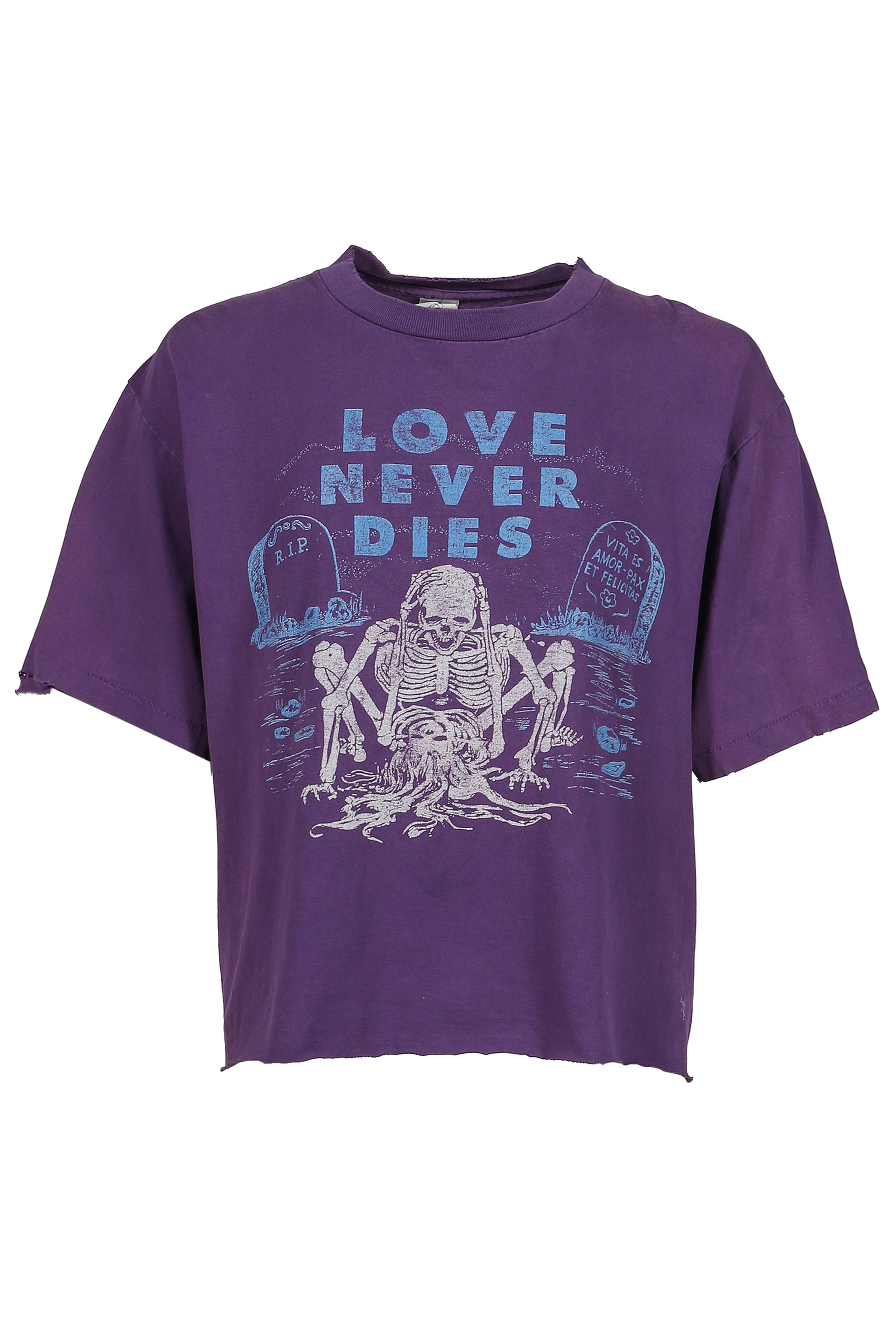 LOVE NEVER DIES VINTAGE TEE / PUR