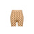 MOON PRINTED JERSEY MINI SHORTS / TAN
