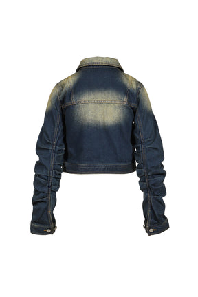 LOOSED SLEEVE DENIM JACKET / BLUE