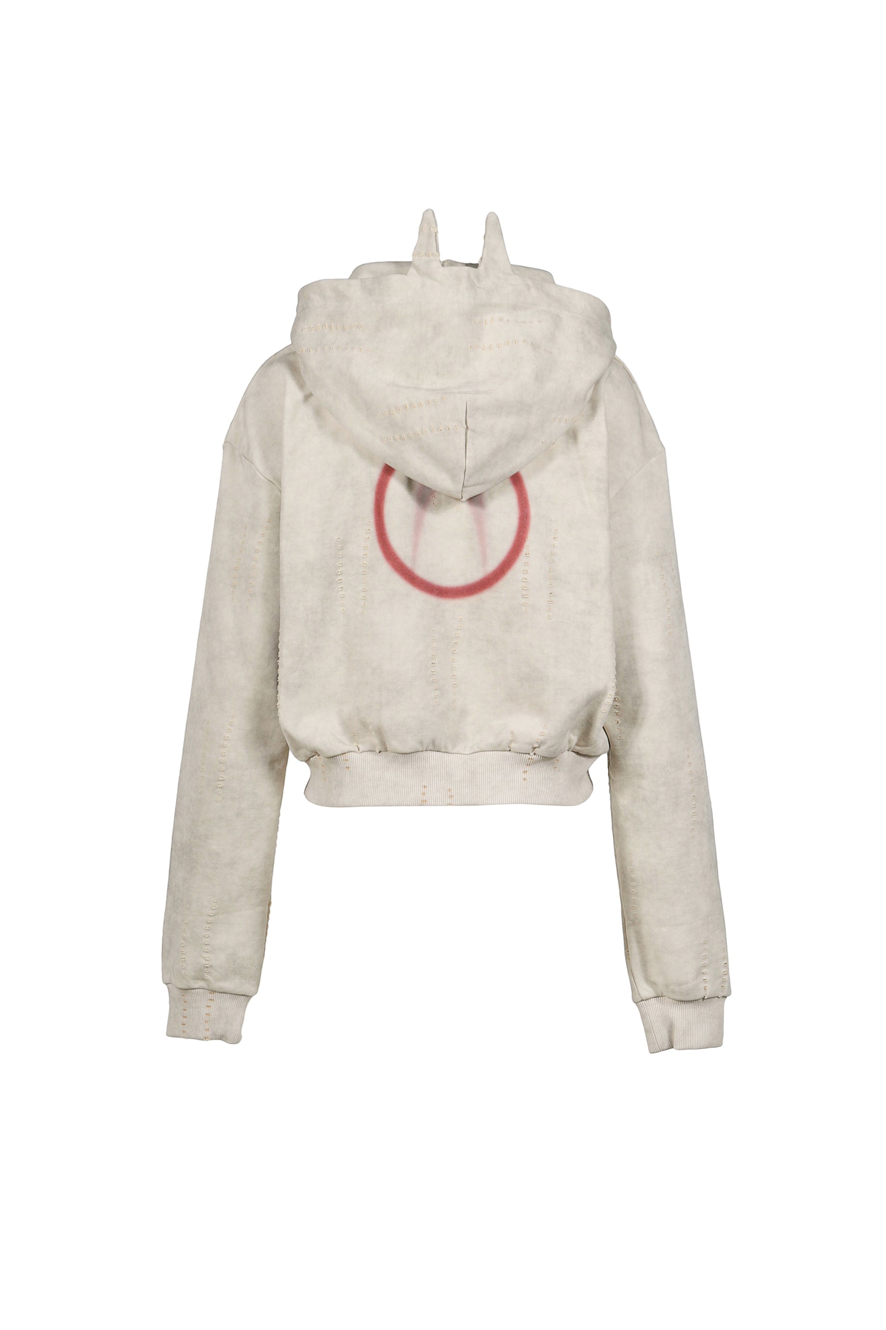 DISTRESSED CONTRAST PRINT JACKET / BEI 