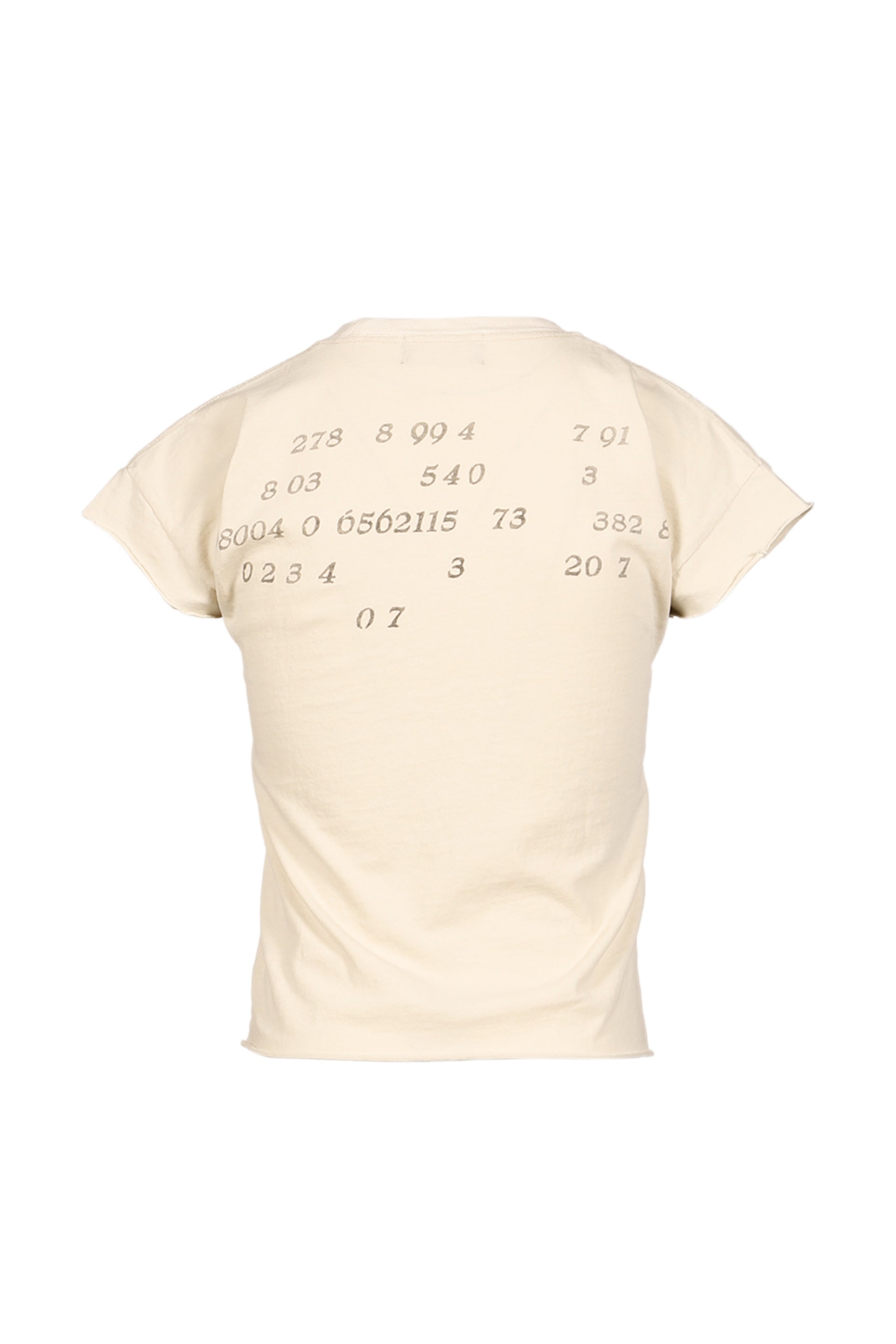 ANTI-COMMUNIST LEAGUE SHRUNKEN T-SHIRT / STAINED WHT