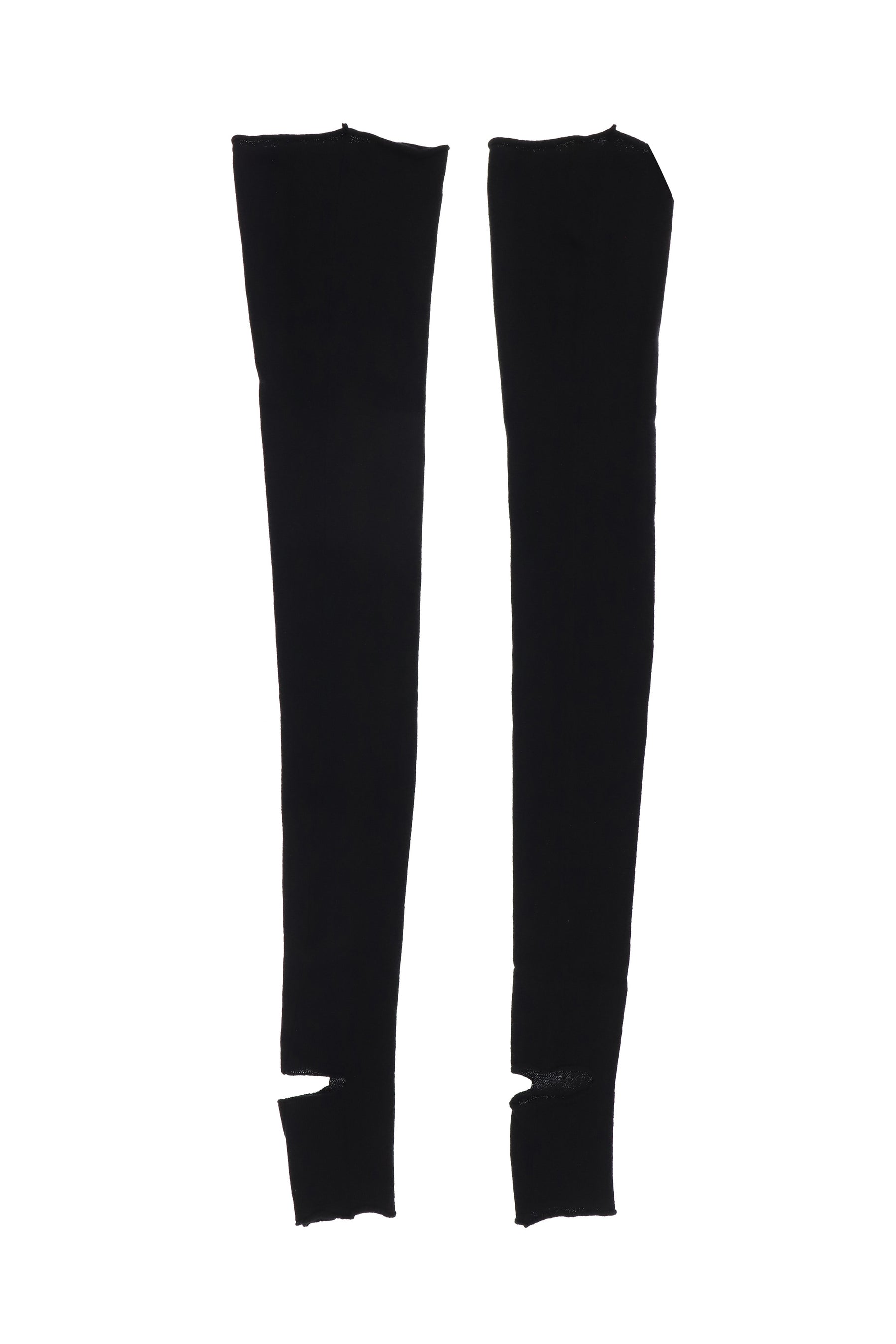 KNIT SKULL STOCKINGS / BLK