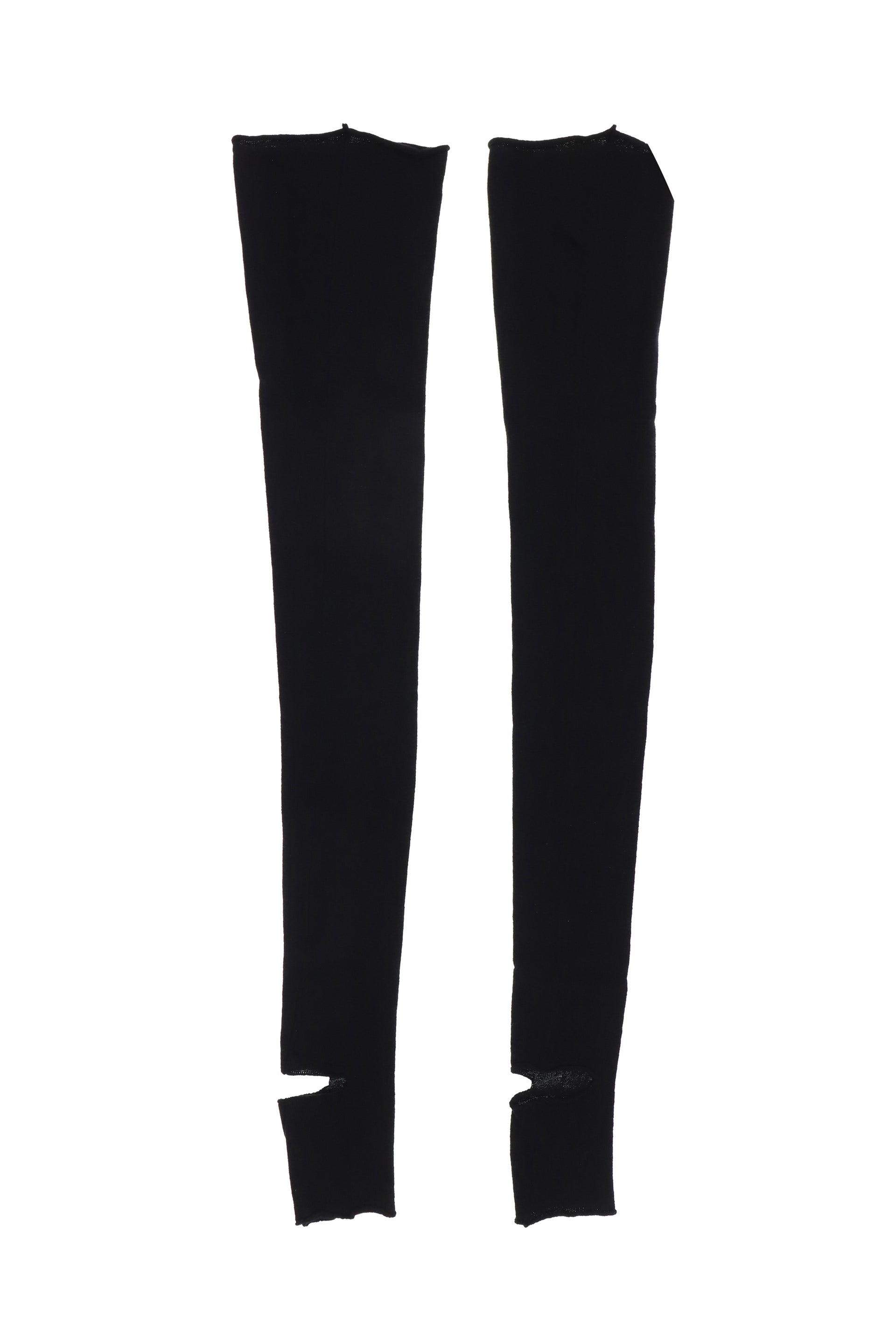KNIT SKULL STOCKINGS / BLK