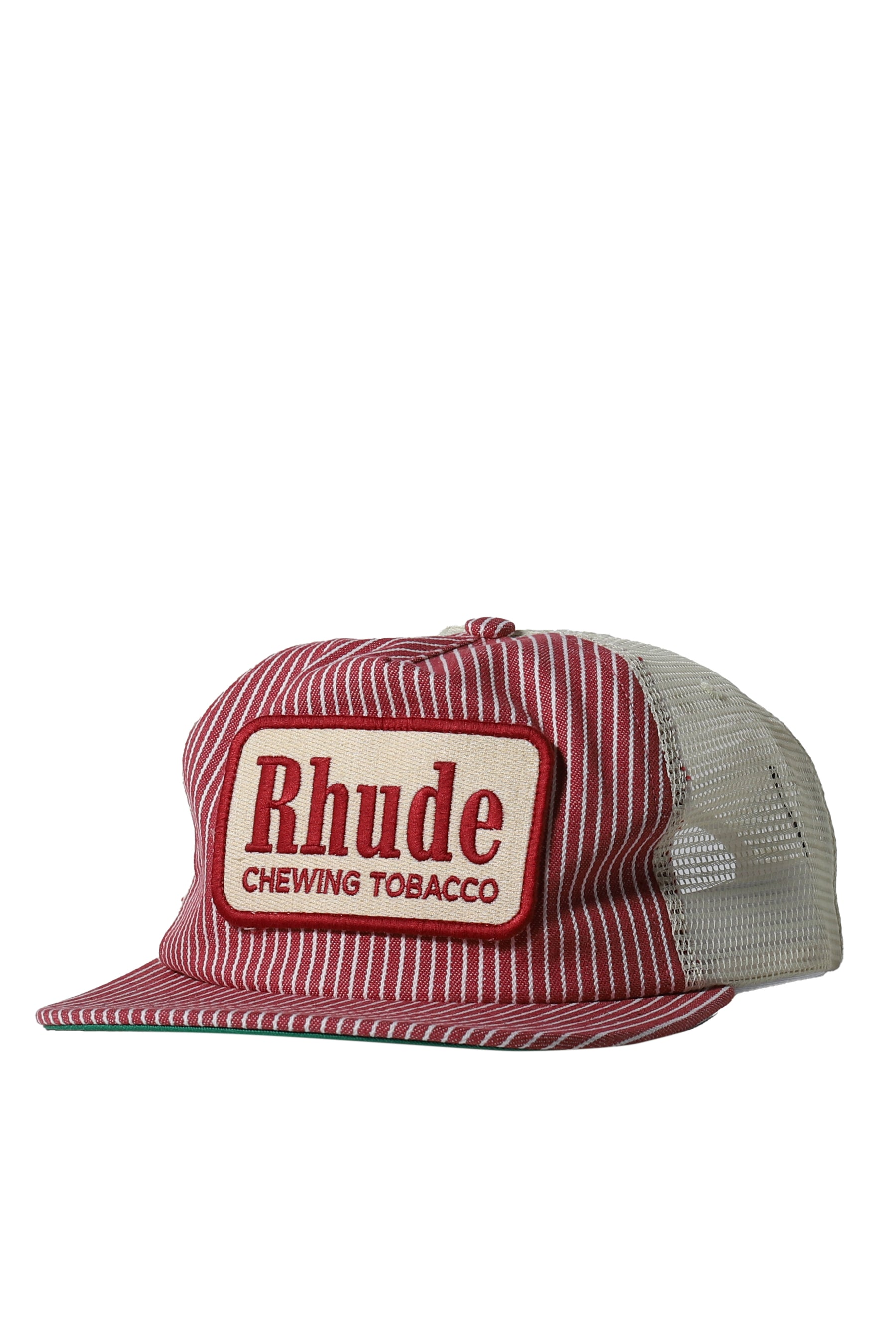 RED STRIPED TOBACCO TRUCKER HAT / OS