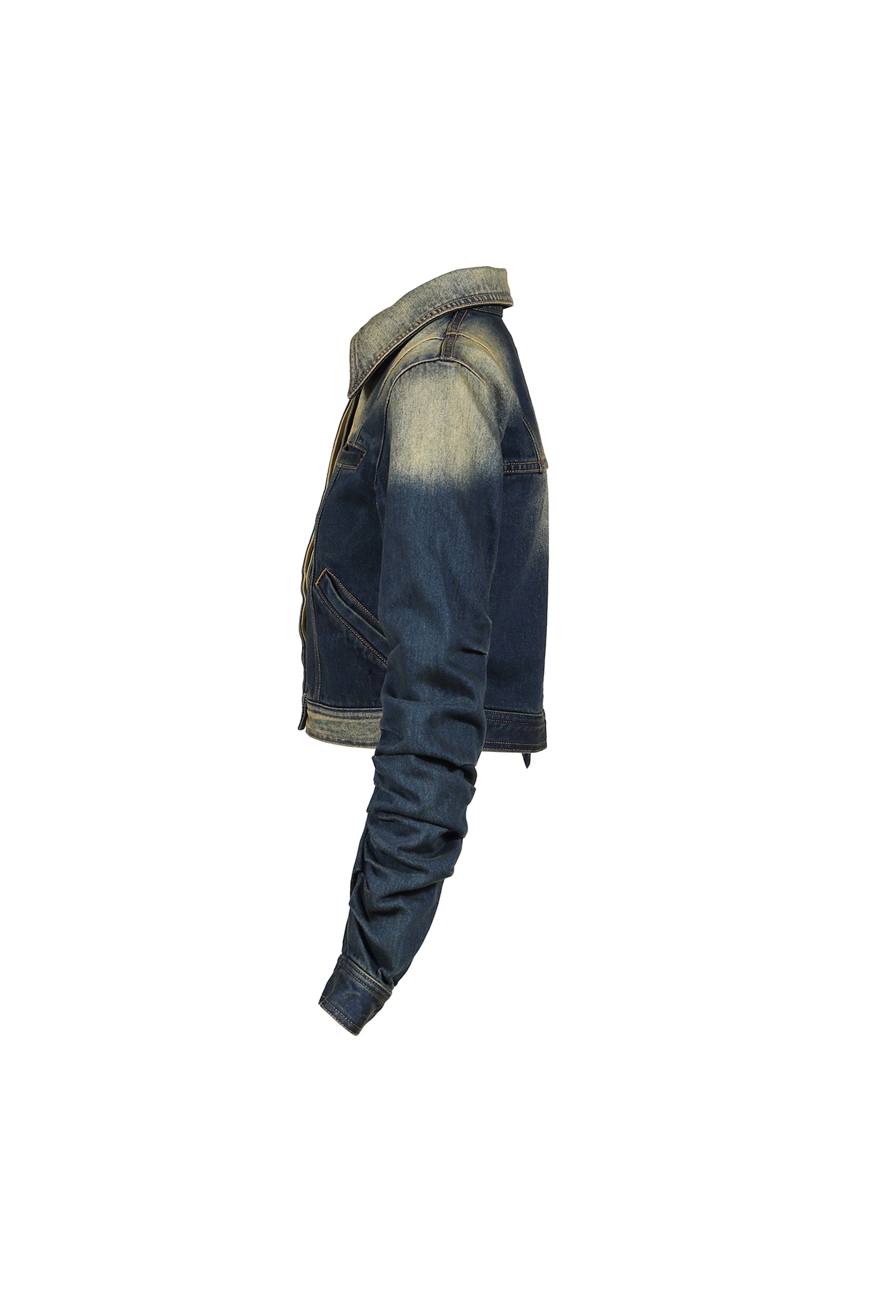 LOOSED SLEEVE DENIM JACKET / BLUE