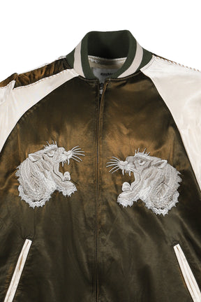 DISTORTED CUTTING SOUVENIOR JACKET / KHA